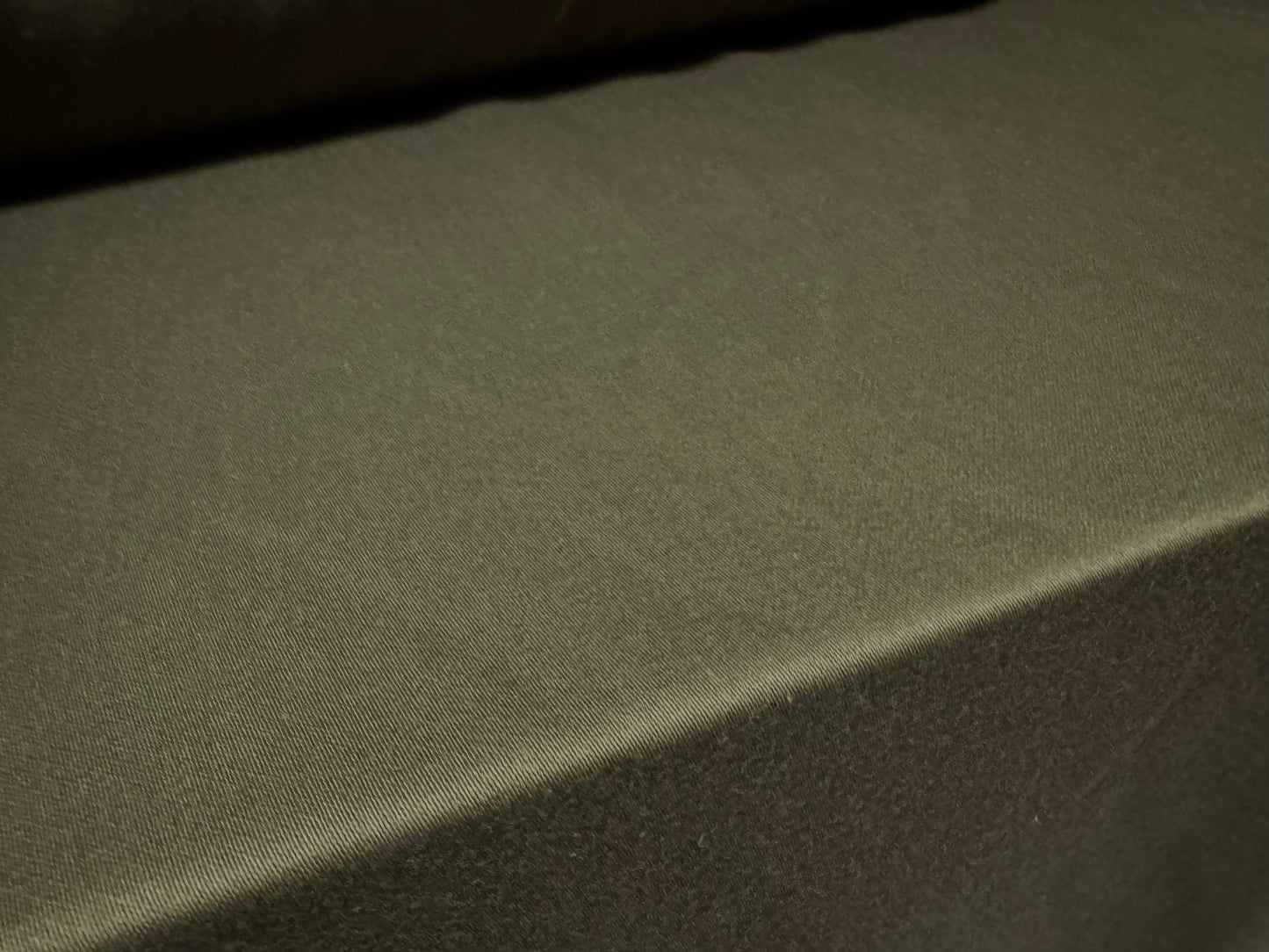 Sateen suiting fabric, per metre - plain - Olive Drab