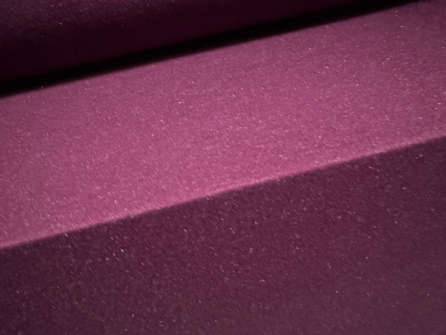 Metallic viscose stretch single jersey fabric, per metre - plum with silver fleck