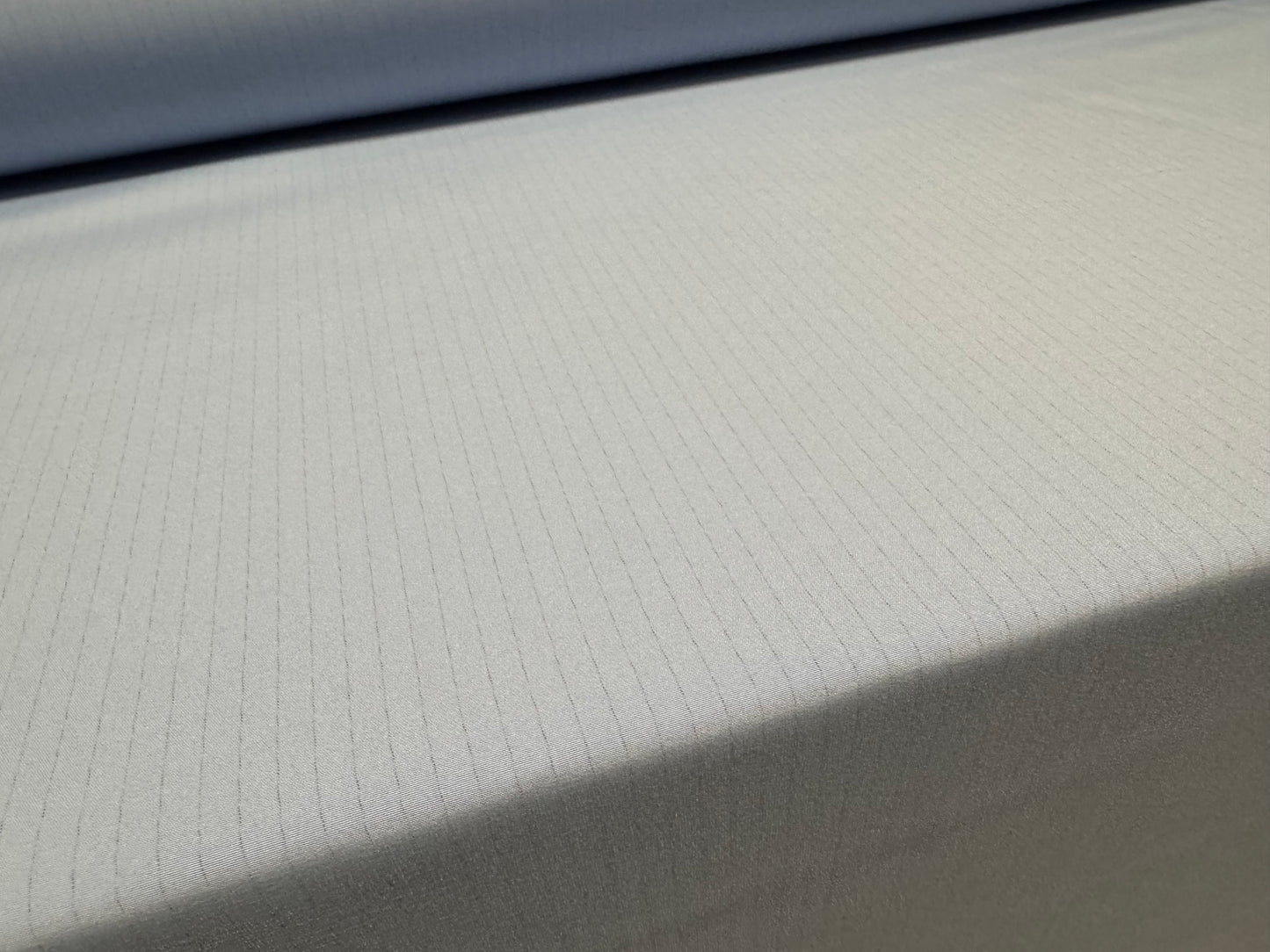 Woven nylon fabric, per metre - pinstripe - China blue