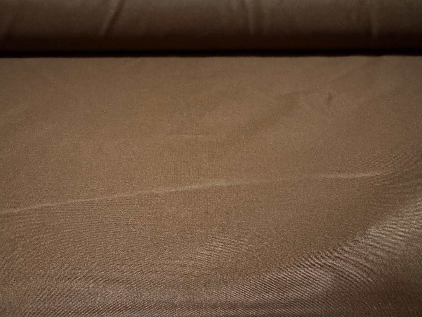 Plain weave nylon fabric, per metre - chocolate brown