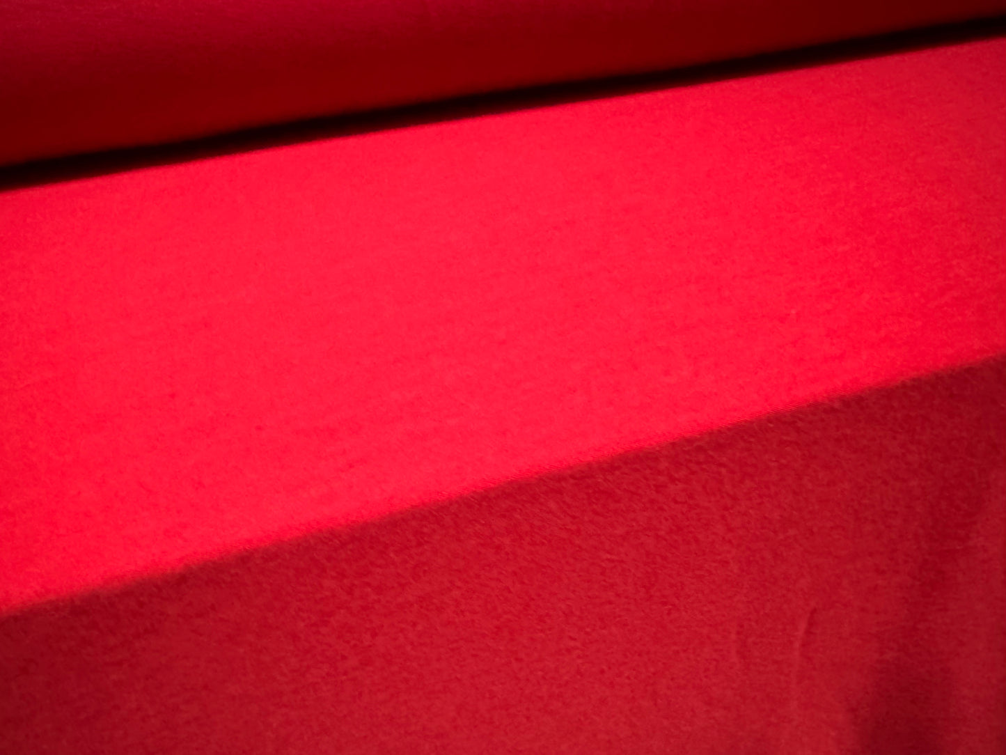 Soft handle single jersey fabric, per metre - plain - red