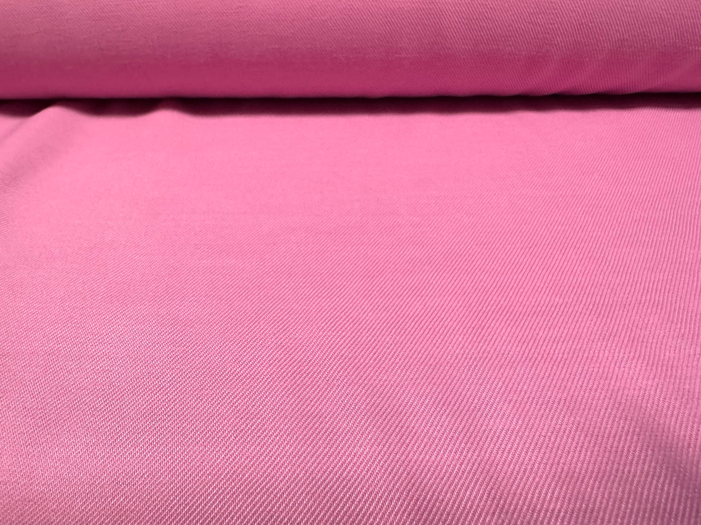 Soft plain weave twill fabric, per metre - pink