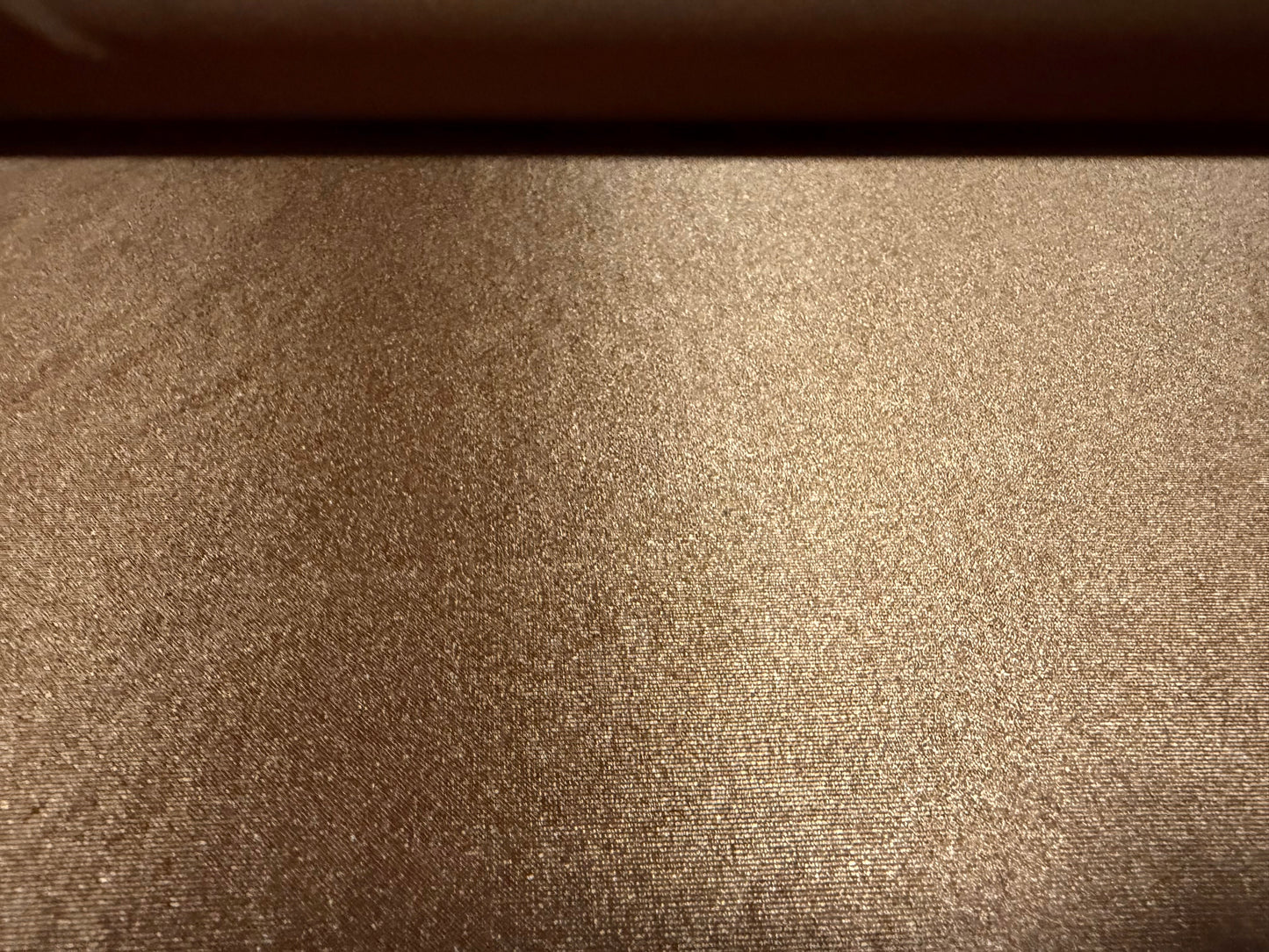 Stretch satin activewear jersey fabric, per metre - plain - hazelnut brown