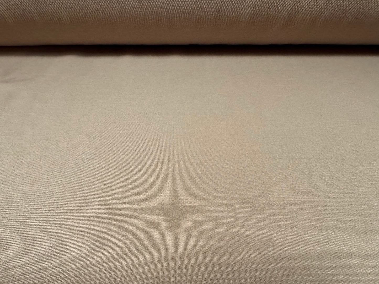 Soft handle loopback French Terry jersey fabric, per metre - Plain - wild mink