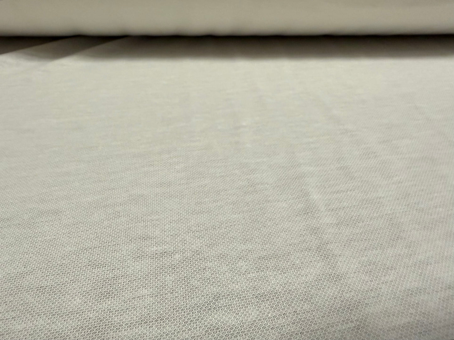 Lightweight cotton piqué jersey fabric, per metre - plain - white