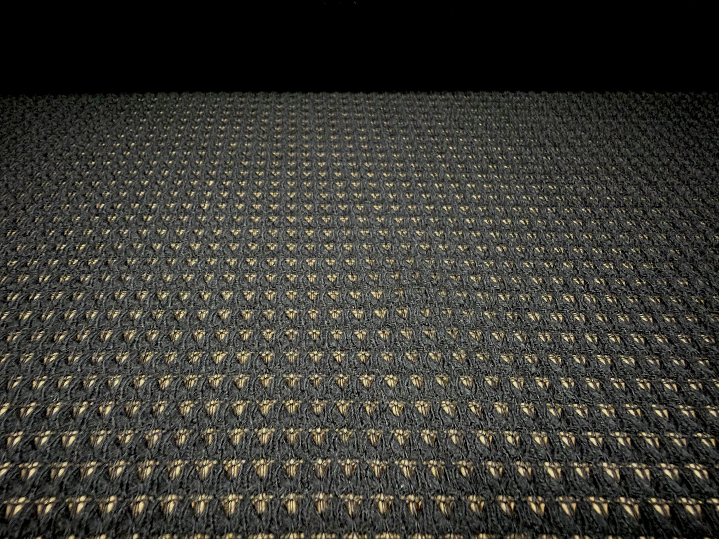 Waffle knit jersey fabric, per metre - solid - black