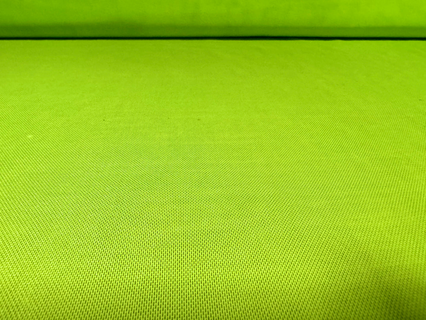 Power mesh net stretch spandex fabric, per metre - plain - fluorescent green