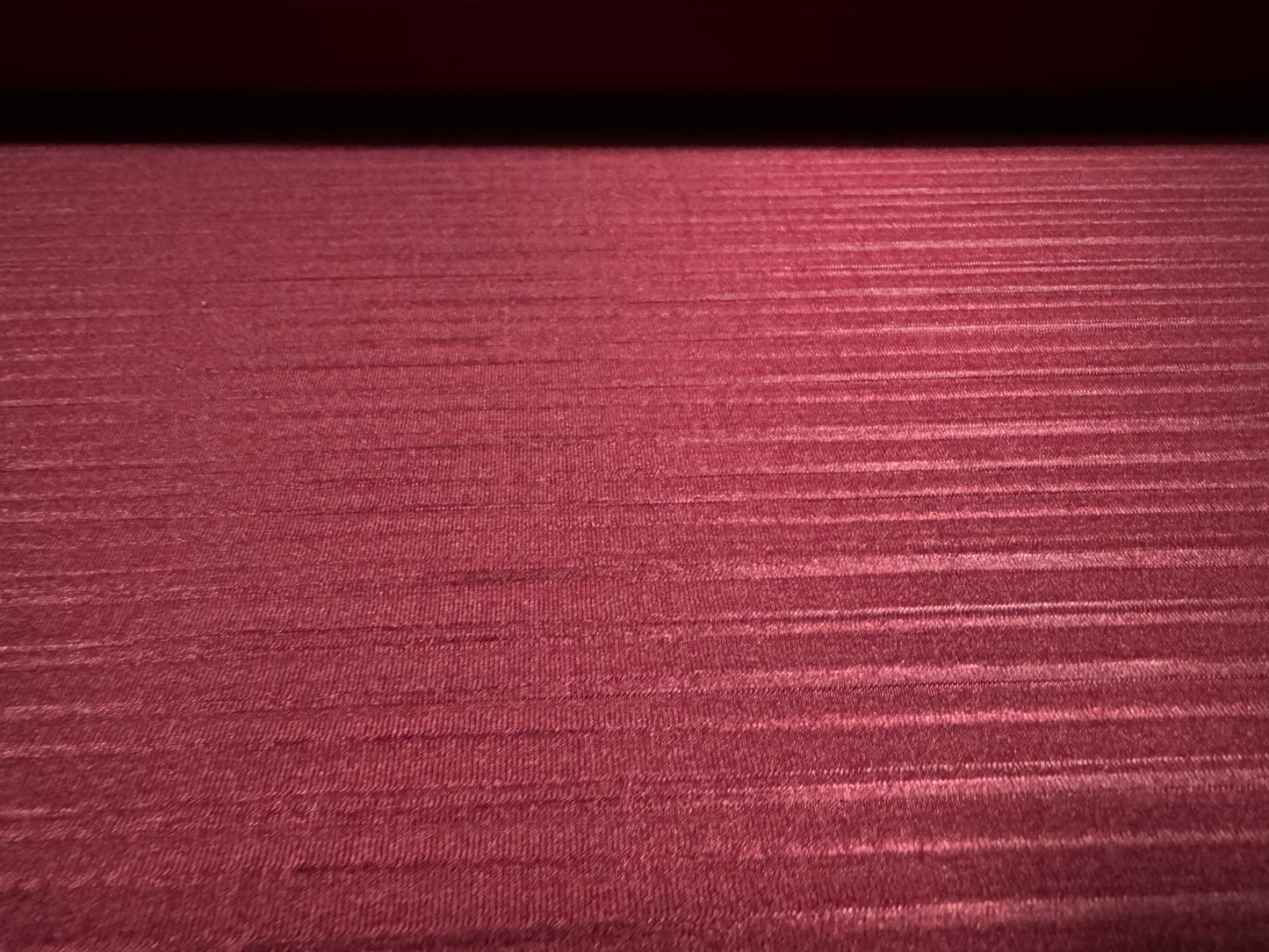 Stretch spandex jersey fabric, per metre - satin stripe - burgundy