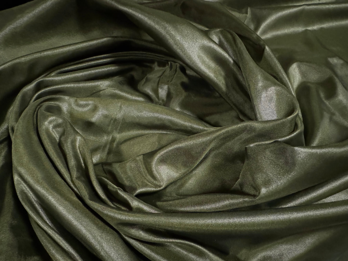 Lightweight woven lining fabric, per metre - olive green