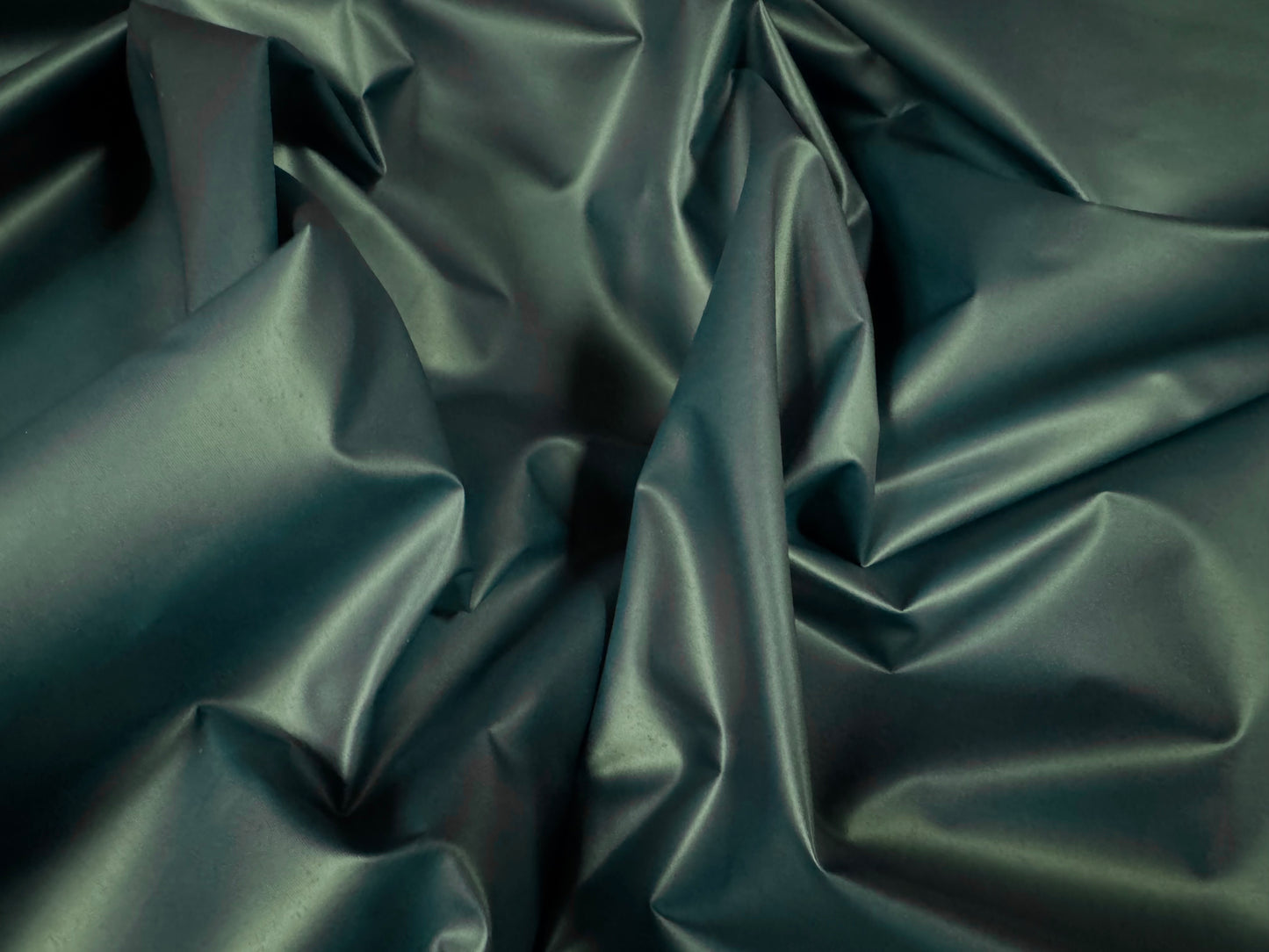 Coated nylon fabric, per metre - plain - dark teal