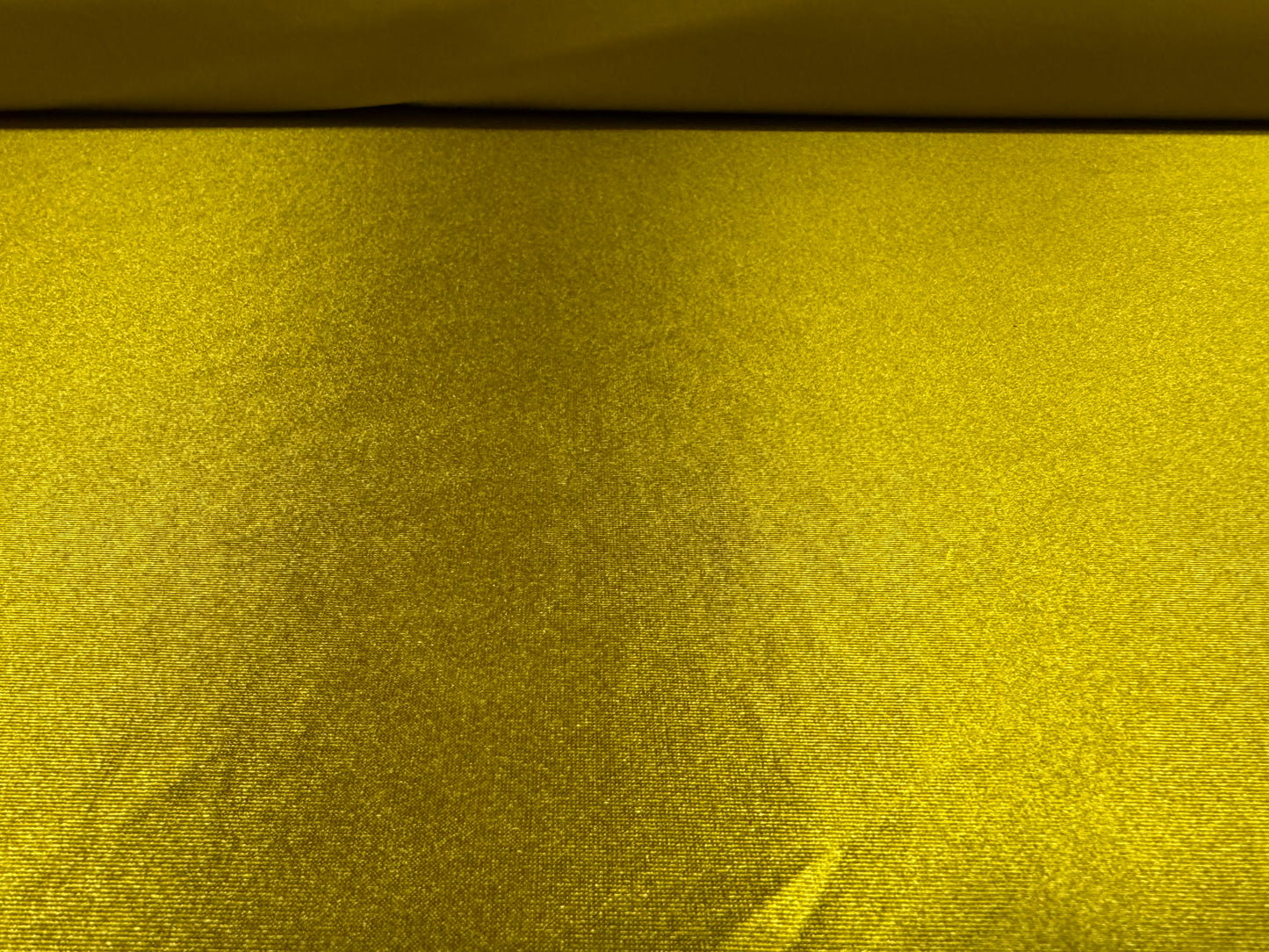 Stretch satin activewear jersey fabric, per metre - plain - mustard