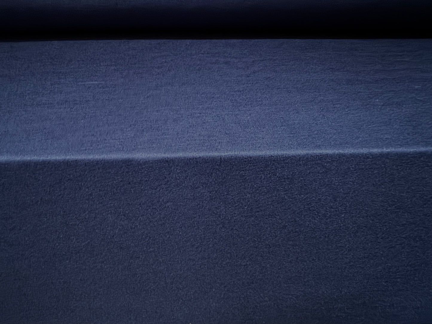 Viscose spandex stretch single jersey fabric, per metre - plain - petrol blue