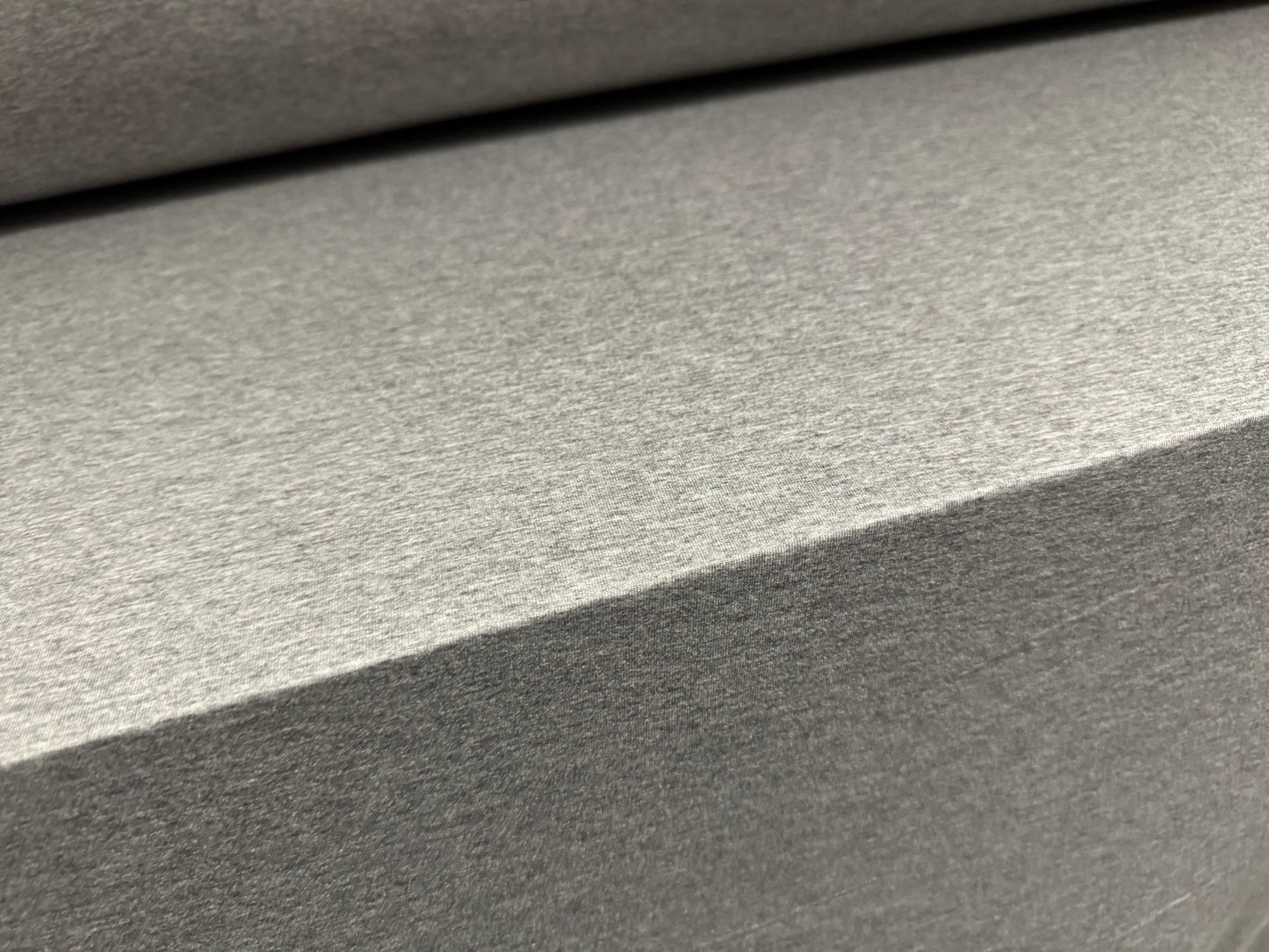 Viscose spandex stretch single jersey fabric, per metre - plain - grey marl