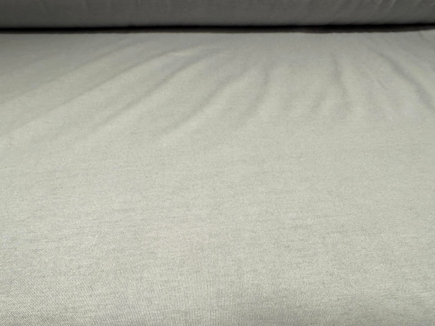 Cotton single jersey fabric, per metre - plain - light grey