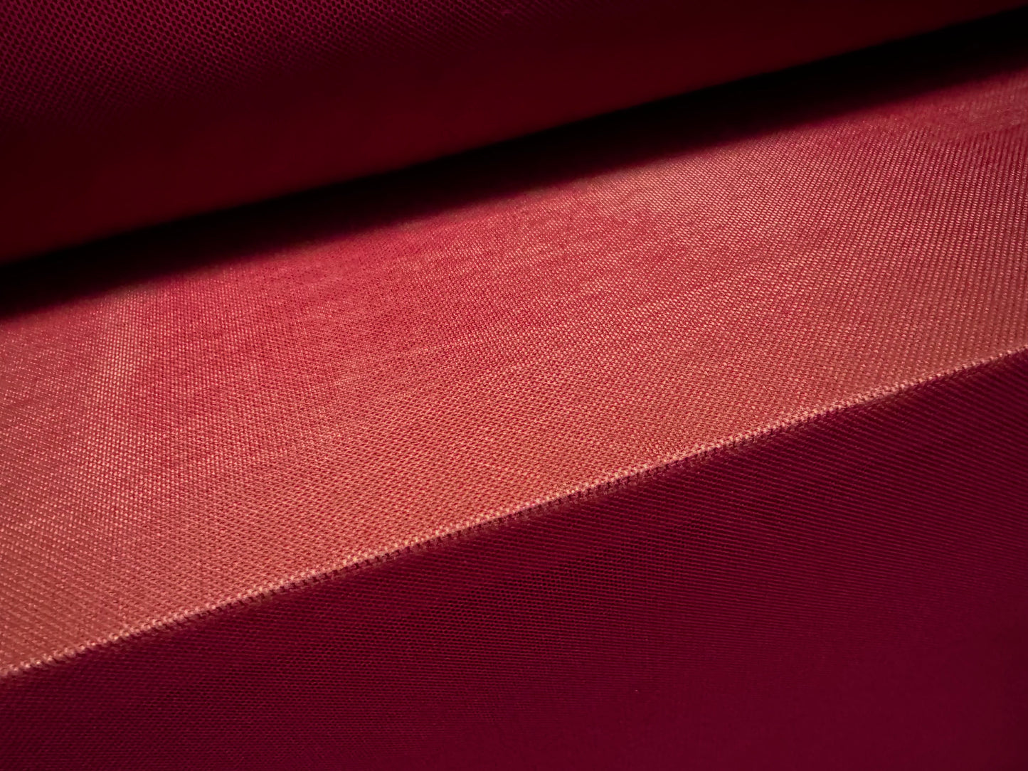 Power mesh net stretch spandex fabric, per metre - plain - claret