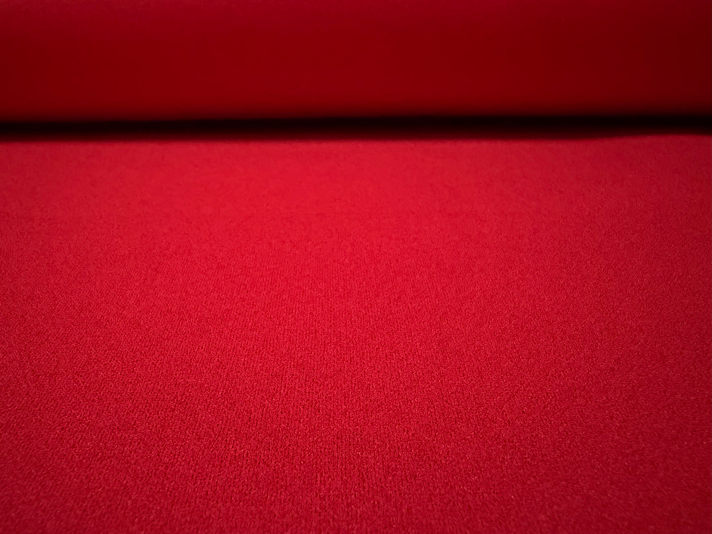 Sandwich scuba crepe spandex double jersey fabric, per metre - plain - red