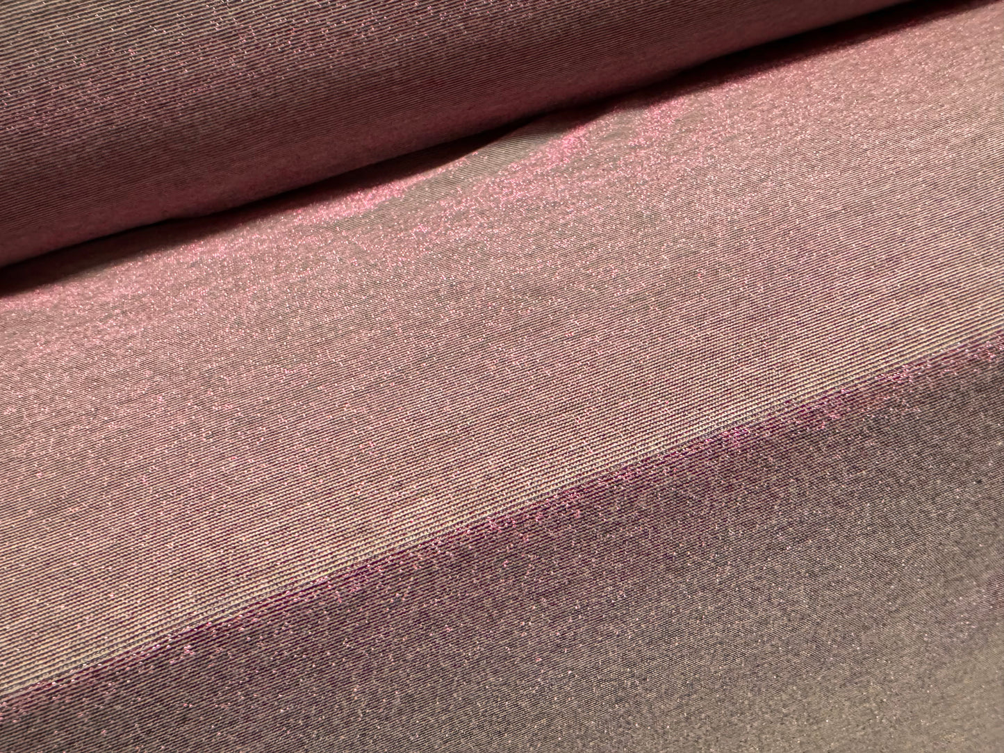 Metallic stretch single jersey fashion fabric, per metre - lurex sparkle - lilac