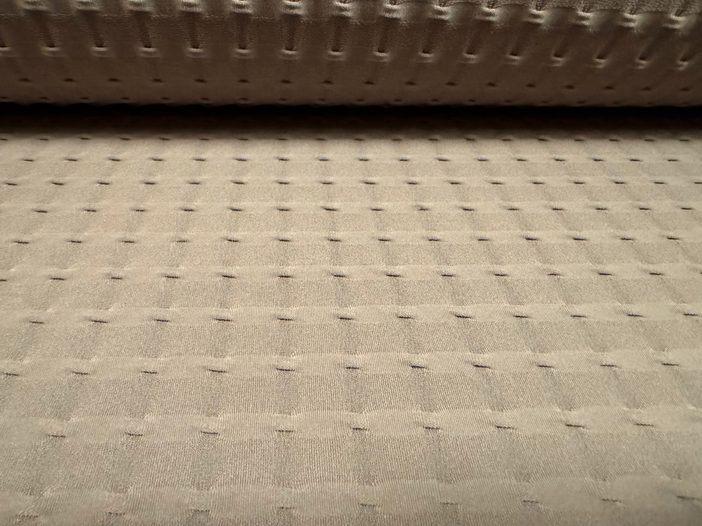 Stretch double jersey fashion fabric, per metre - jacquard - taupe