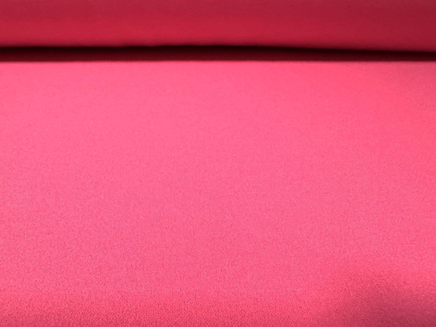 Scuba crepe stretch spandex double jersey fabric, per metre - plain - hot pink