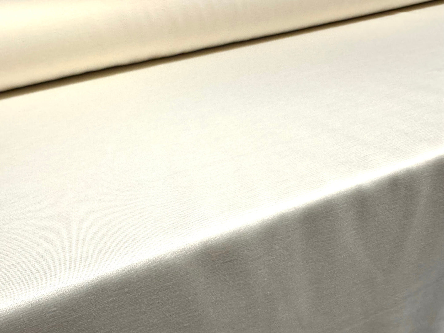 Ponte Roma stretch spandex jersey fabric, per metre - plain - cream