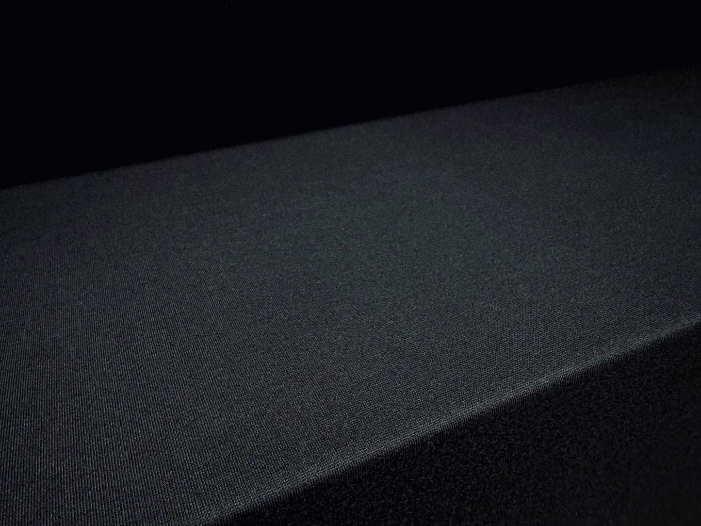 Stretch French Terry loopback jersey fabric, per metre - plain - black