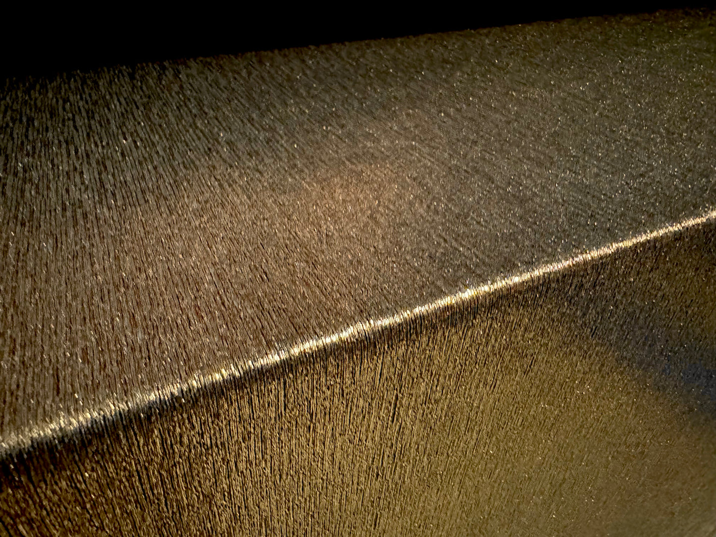 Slinky spandex jersey fabric with metallic finish, per metre - black & bronze