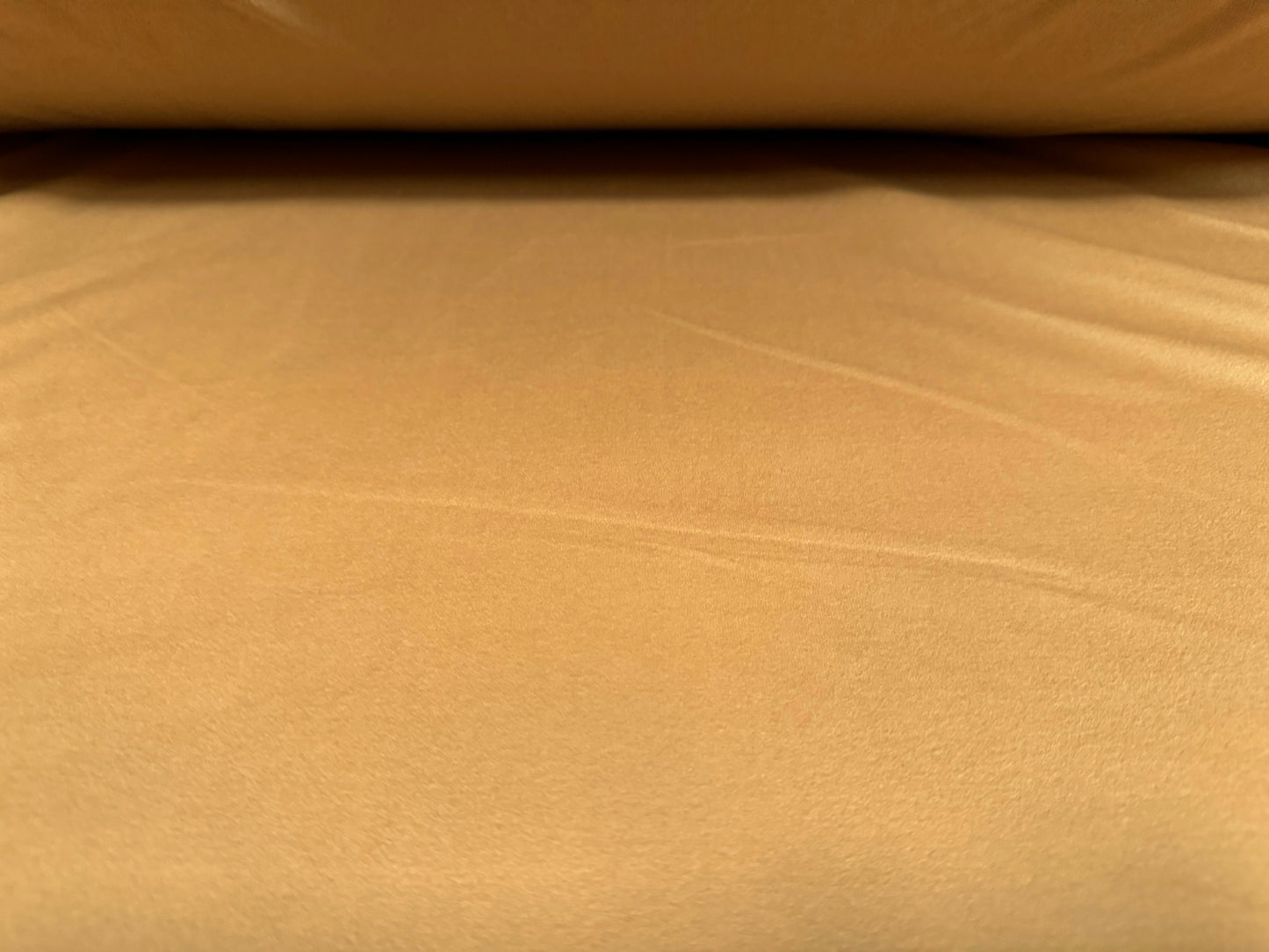 Faux suede jersey fabric, per metre - plain - caramel