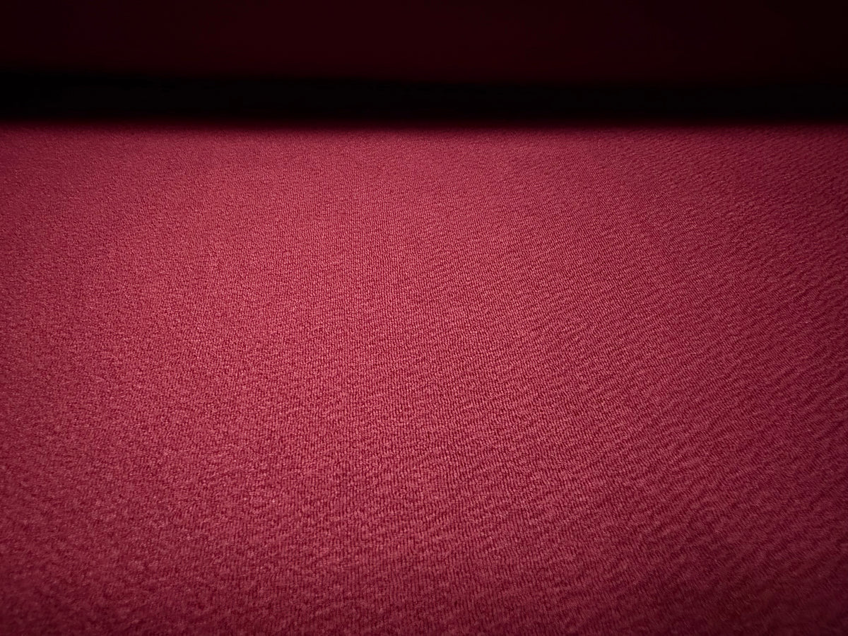 Waterfall stretch double jersey fabric, per metre - plain - Burgundy