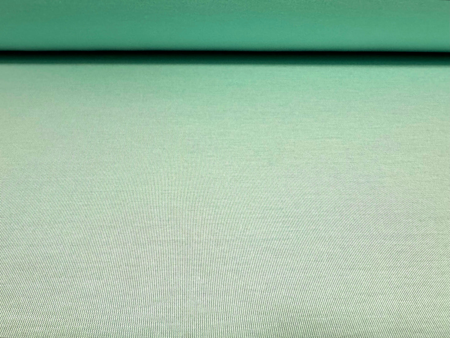 Viscose spandex stretch single jersey fabric, per metre - plain - aqua