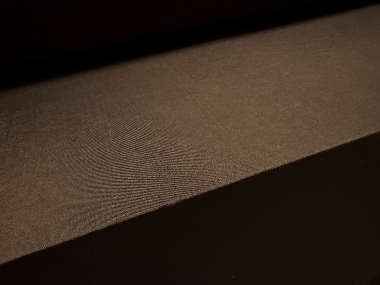 Soft touch spandex stretch jersey dress fabric, per metre - plain - dark brown