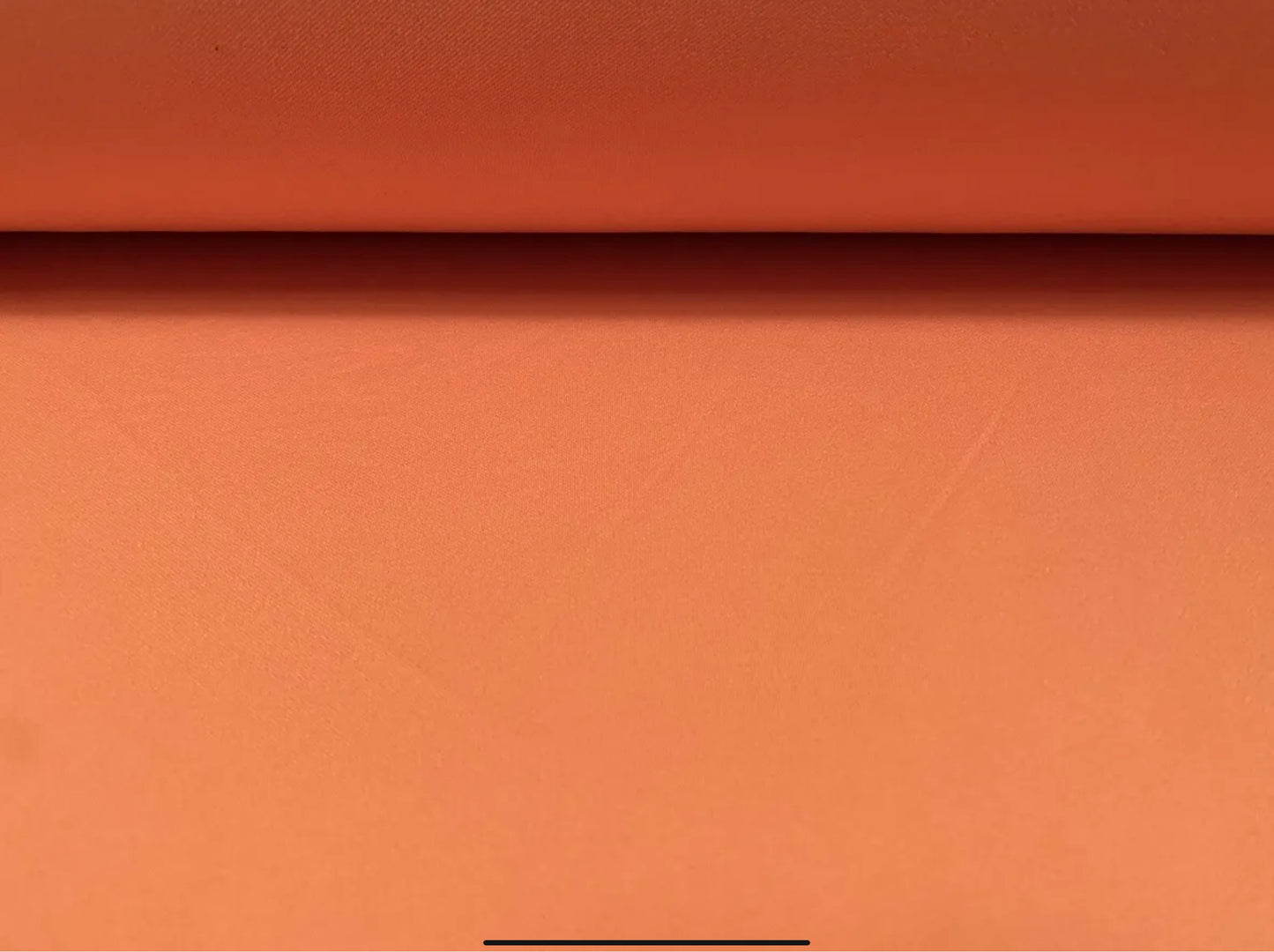 Scuba stretch spandex neoprene style double jersey fabric, per metre - plain - orange