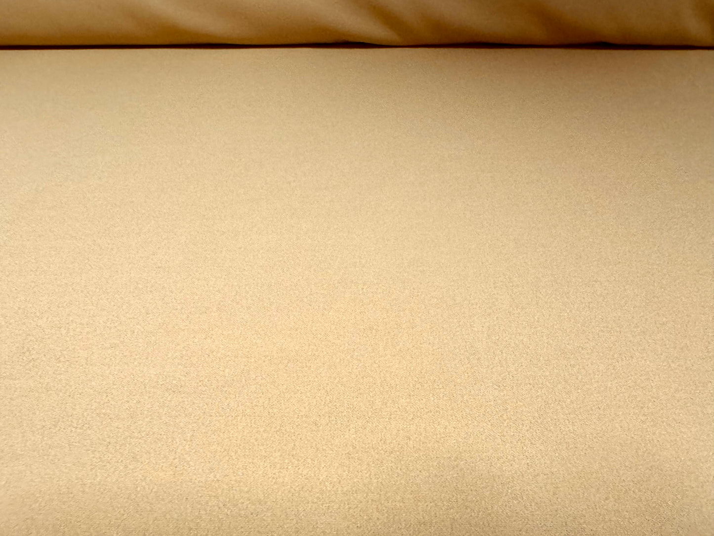 Scuba crepe stretch spandex double jersey fabric, per metre - plain - light tan
