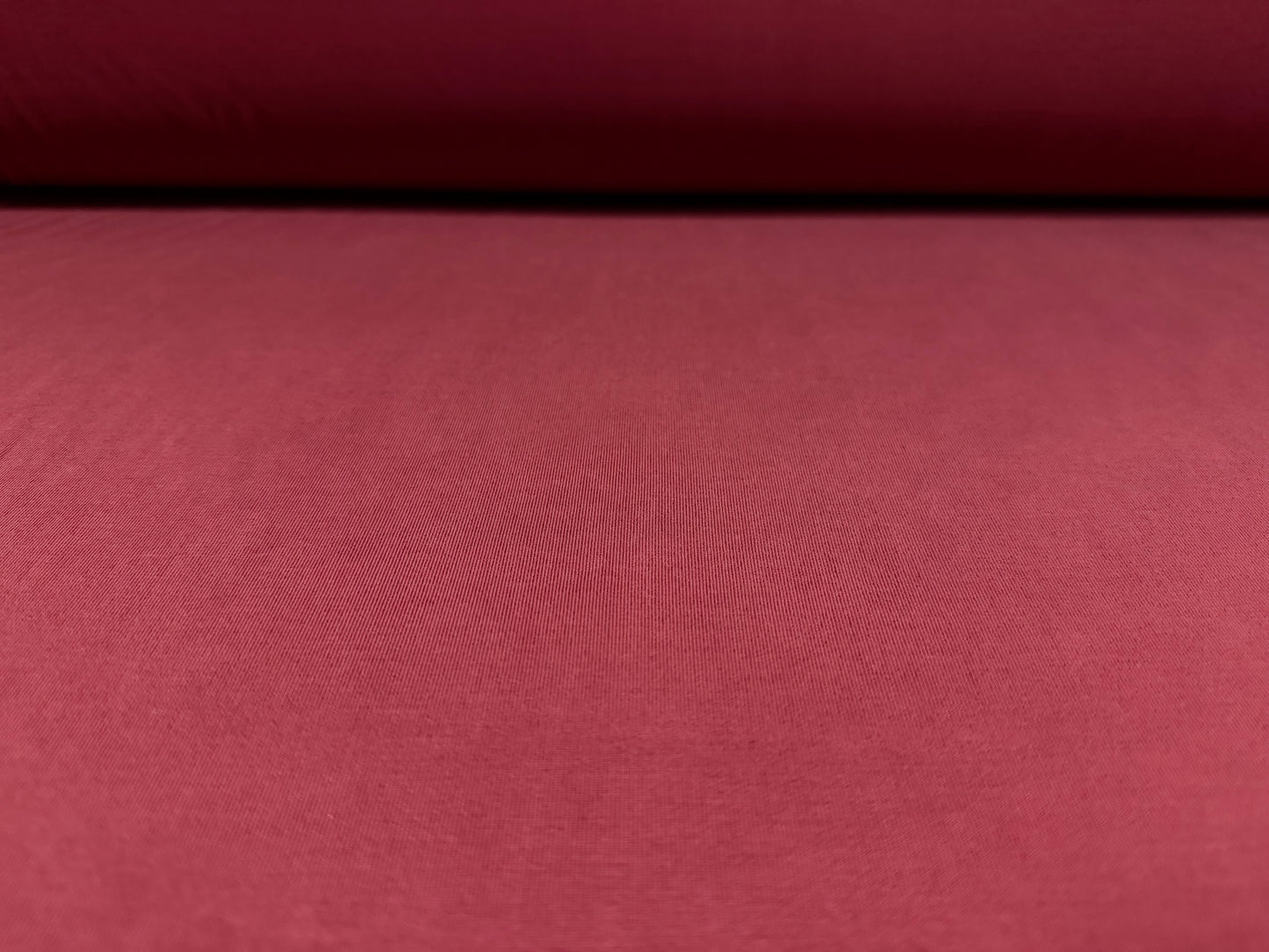 Lightweight powder touch single jersey fabric, per metre - plain - tile red