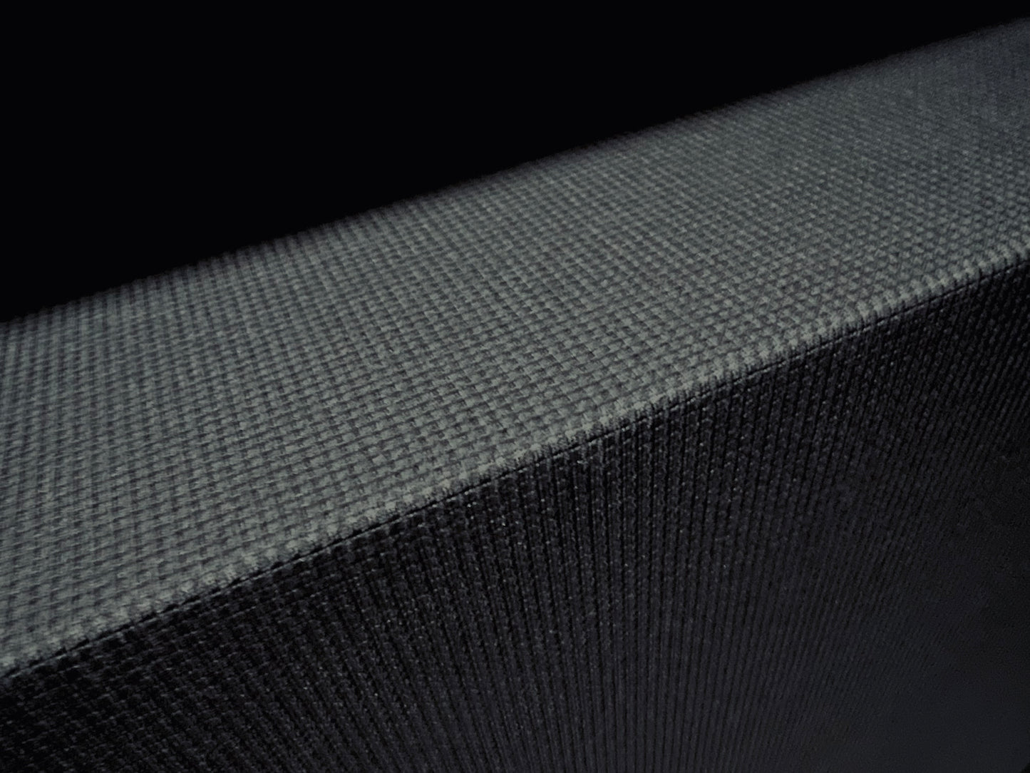 Waffle stretch spandex jersey bodycon fabric, per metre - plain - black