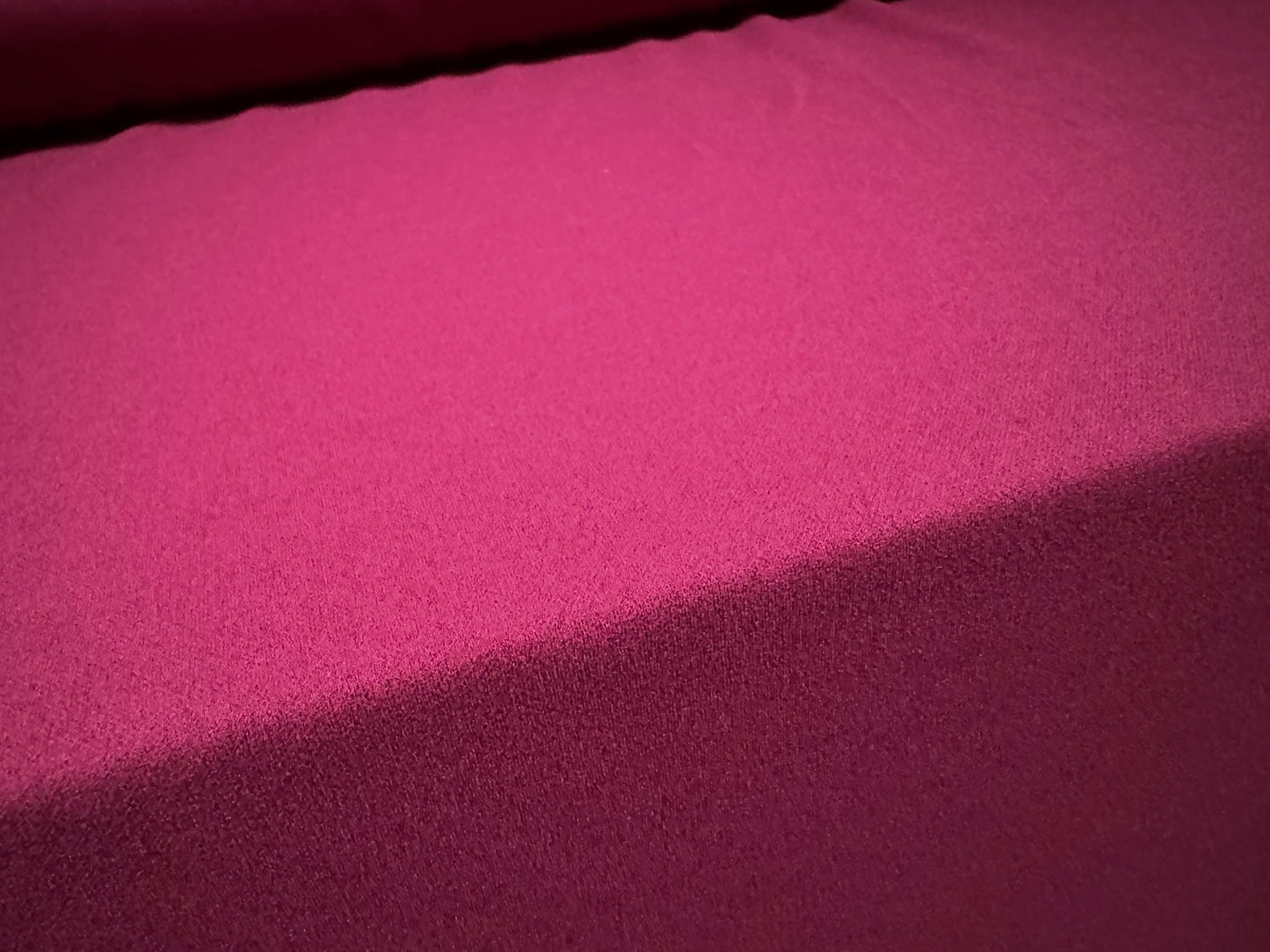 Scuba crepe stretch spandex double jersey fabric, per metre - plain - magenta