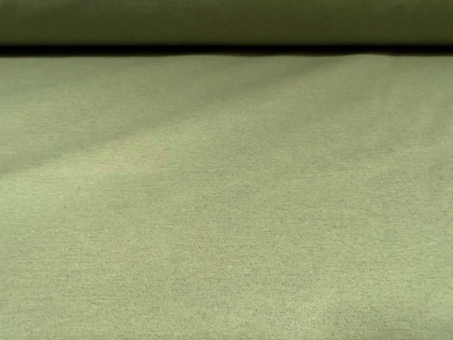 Kelly plain weave chintz style fabric, per metre - sage green