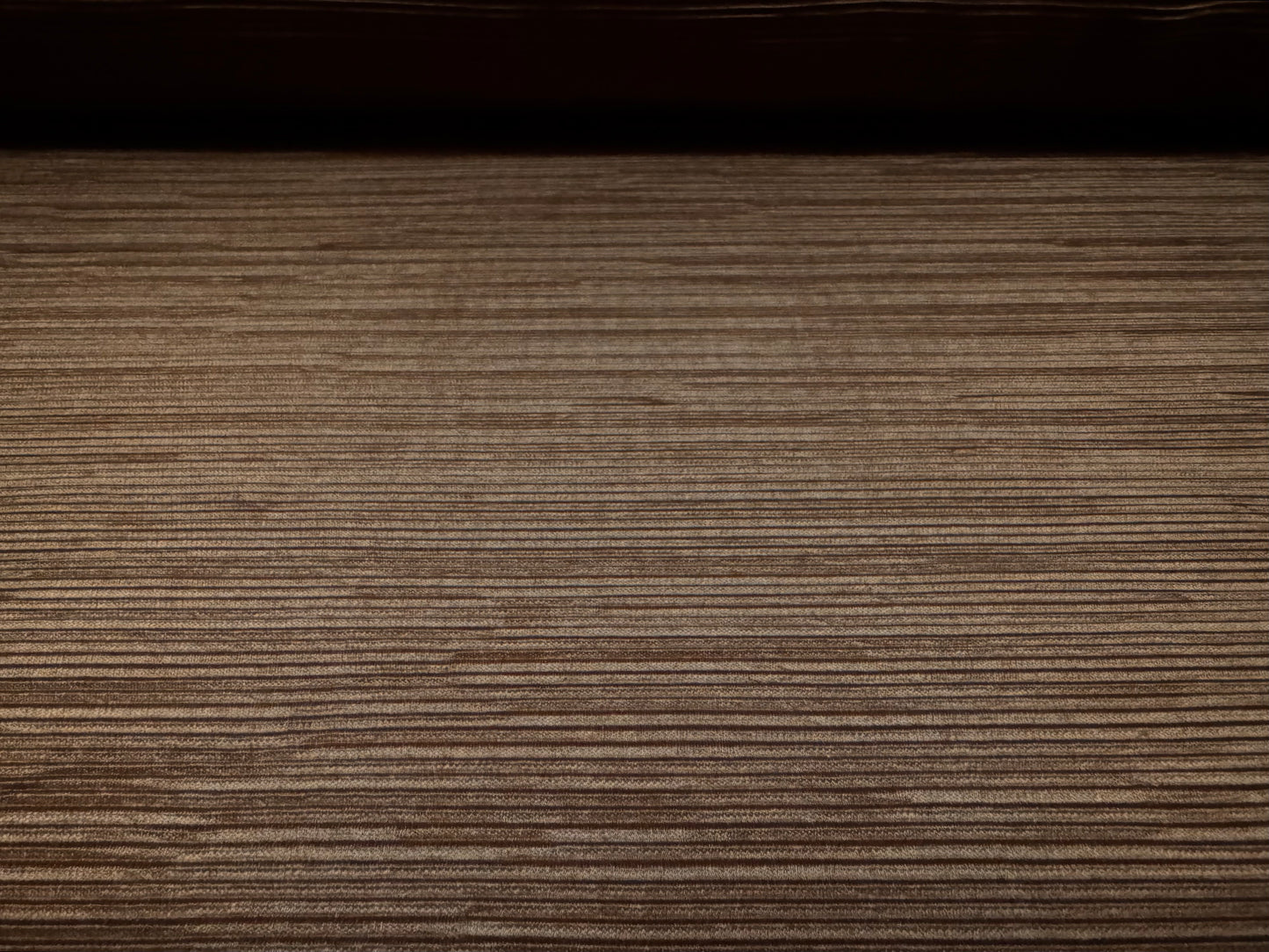Fine Plissé pleated satin dress fabric, per metre - plain - brown