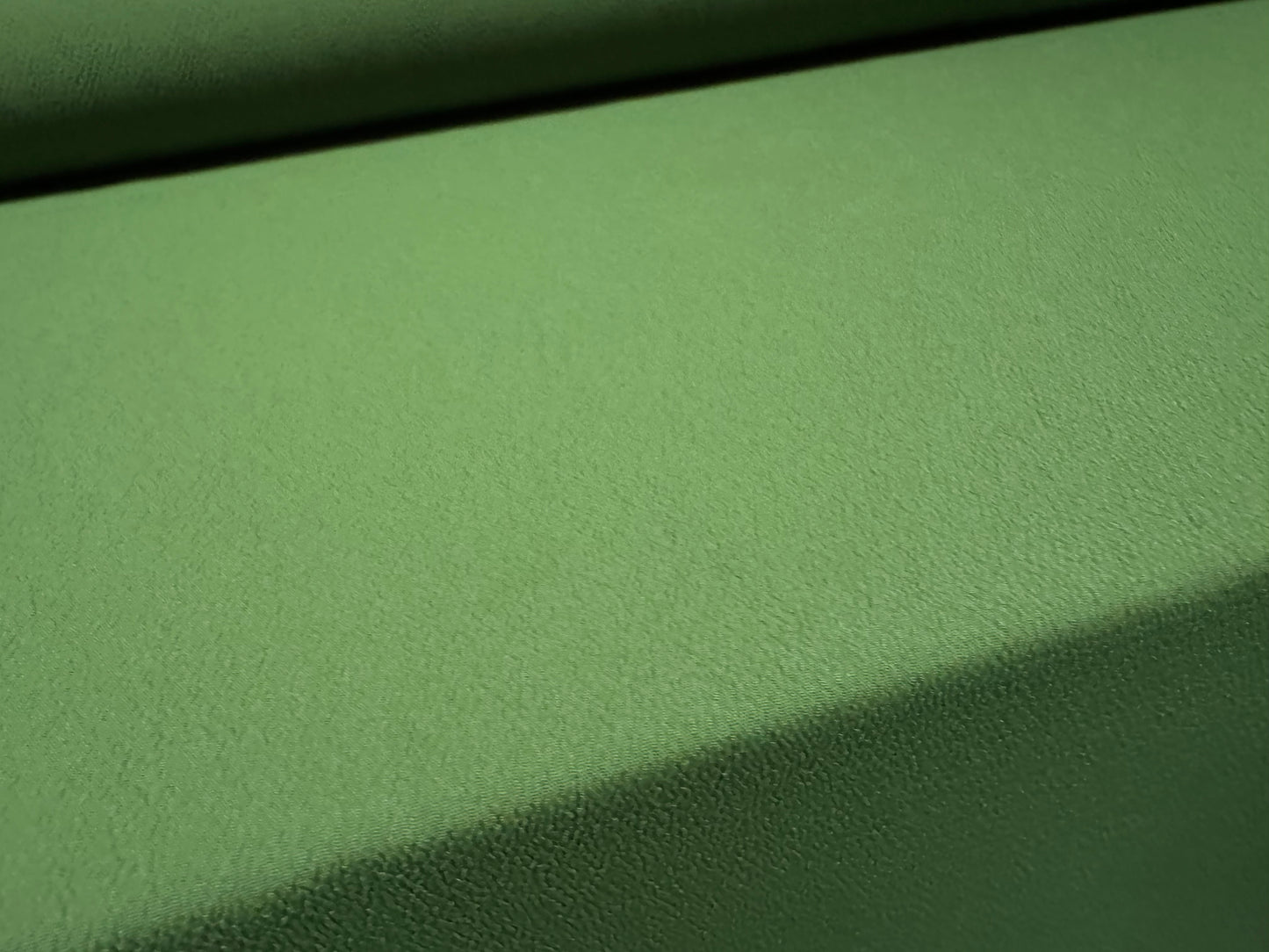 Lightweight moss crepe woven fabric, per metre - plain - moss green