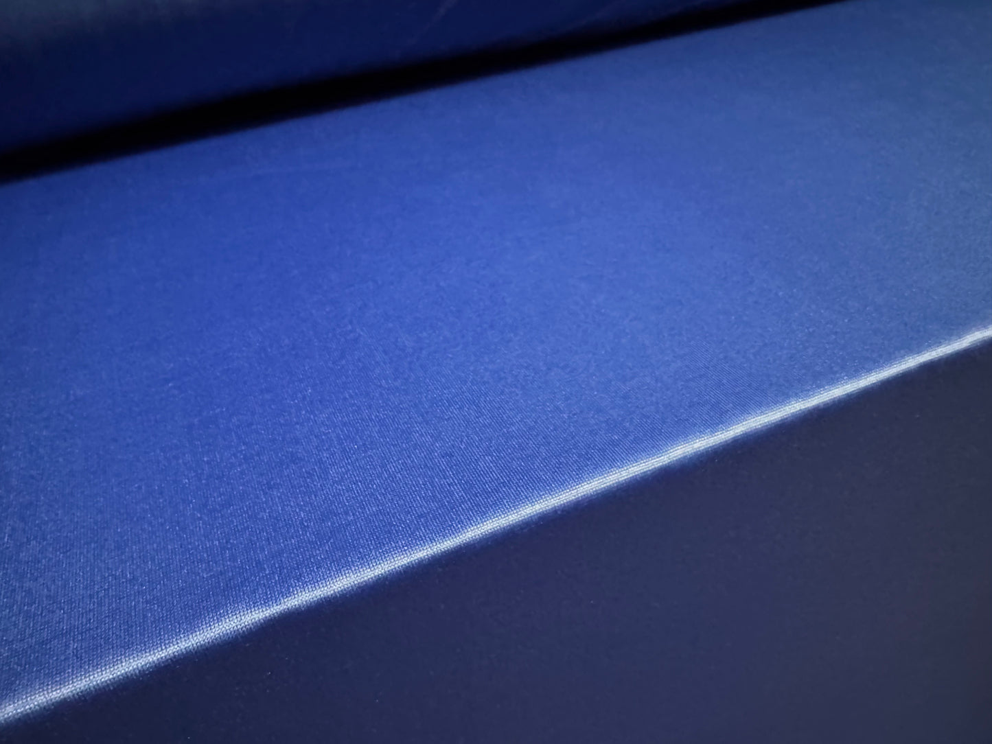 P.U. coated stretch spandex ciré wet look jersey fabric, per metre - plain - Royal Blue