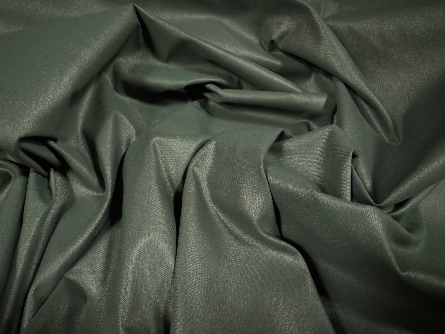 Coated nylon fabric, per metre - plain - olive green