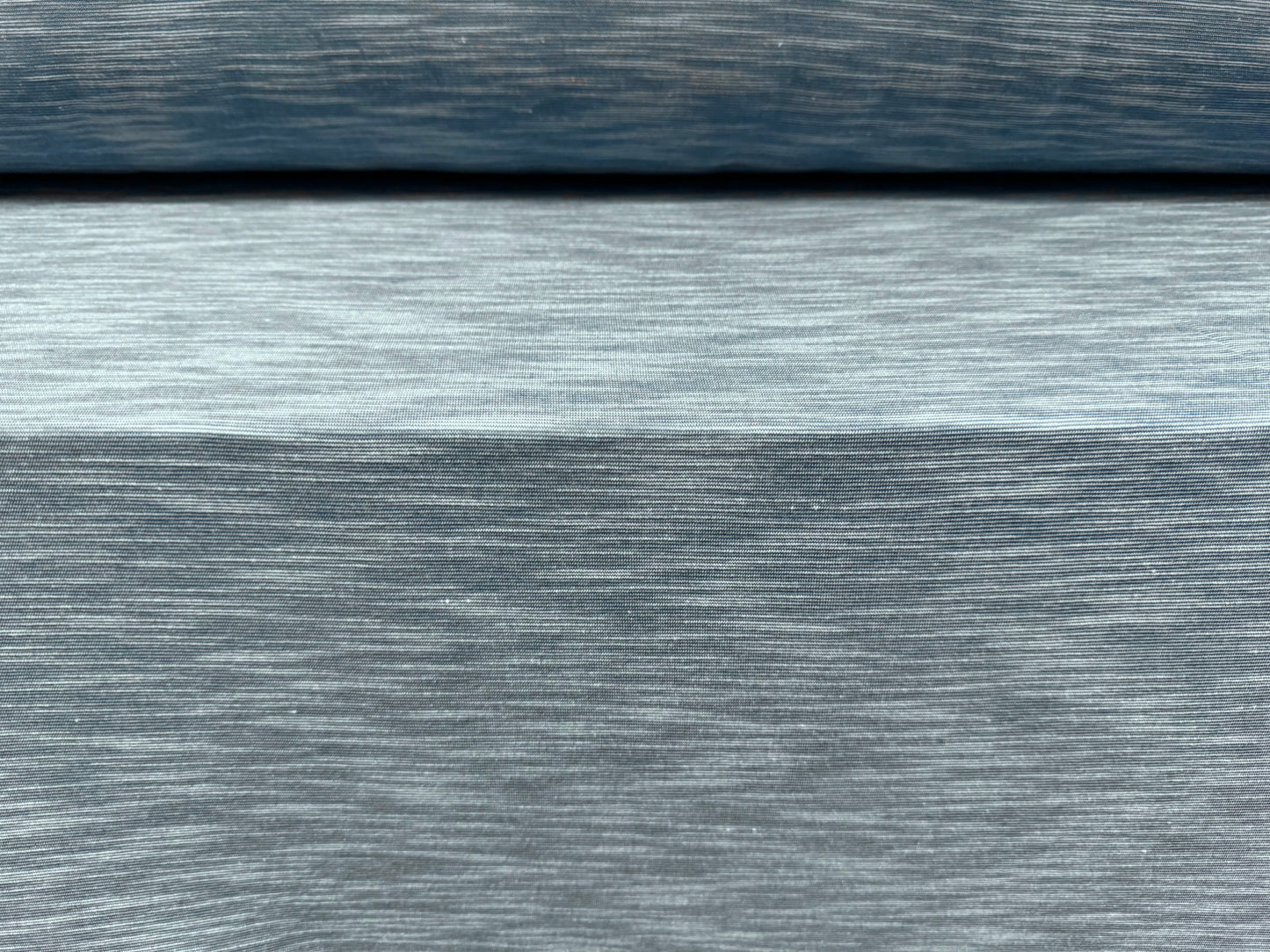 Melange slub single jersey fashion fabric, per metre - denim blue