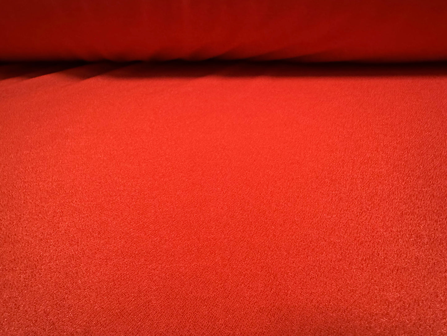 Valentino crepe stretch spandex jersey fabric - per metre - plain - blood orange