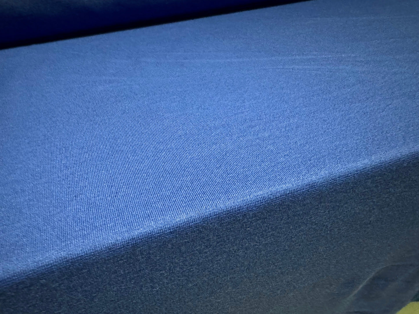 Ponte Roma double jersey stretch spandex fabric, per metre - plain - cobalt blue