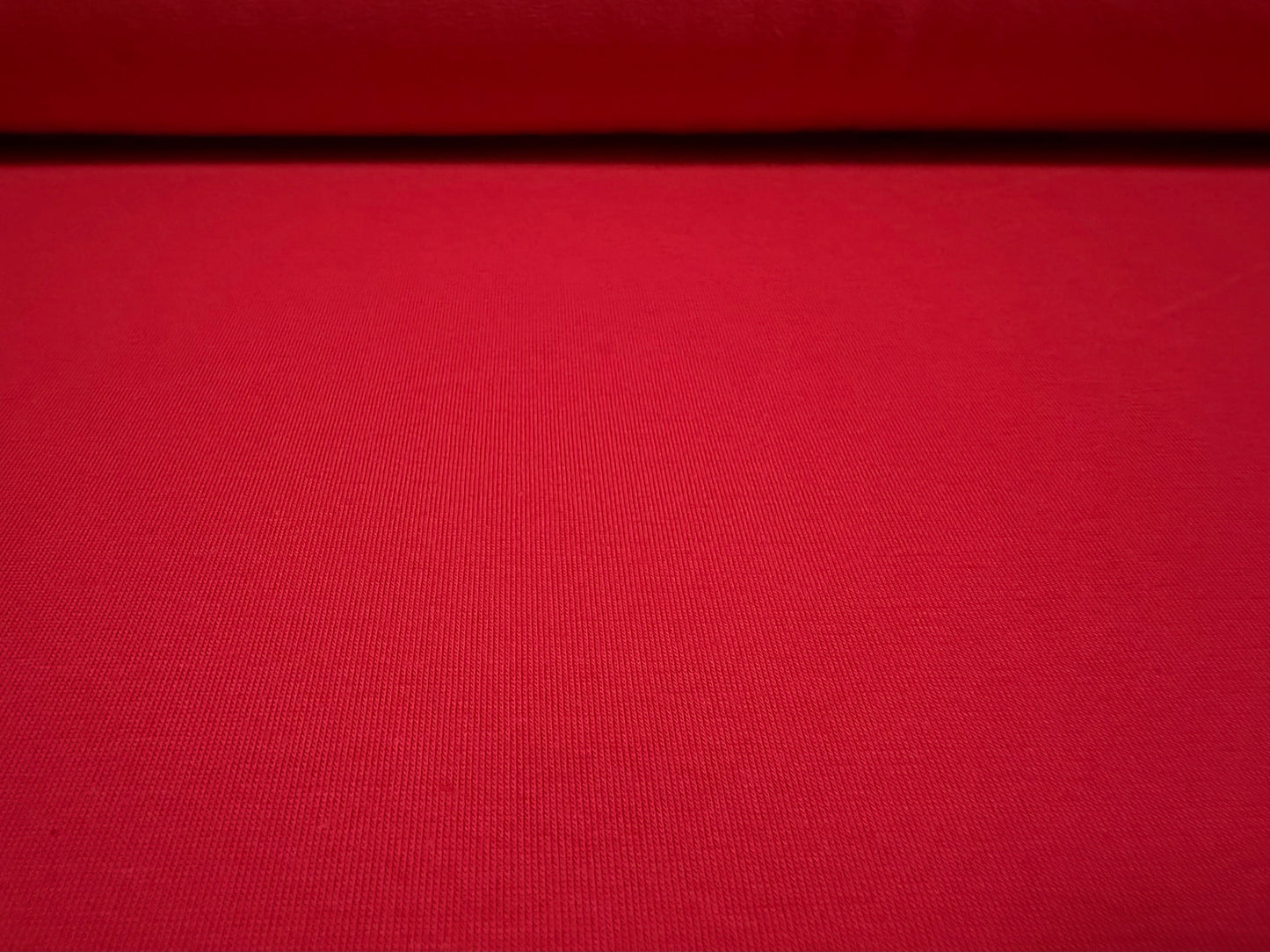 Viscose spandex stretch single jersey fabric, per metre - plain - Cardinal Red