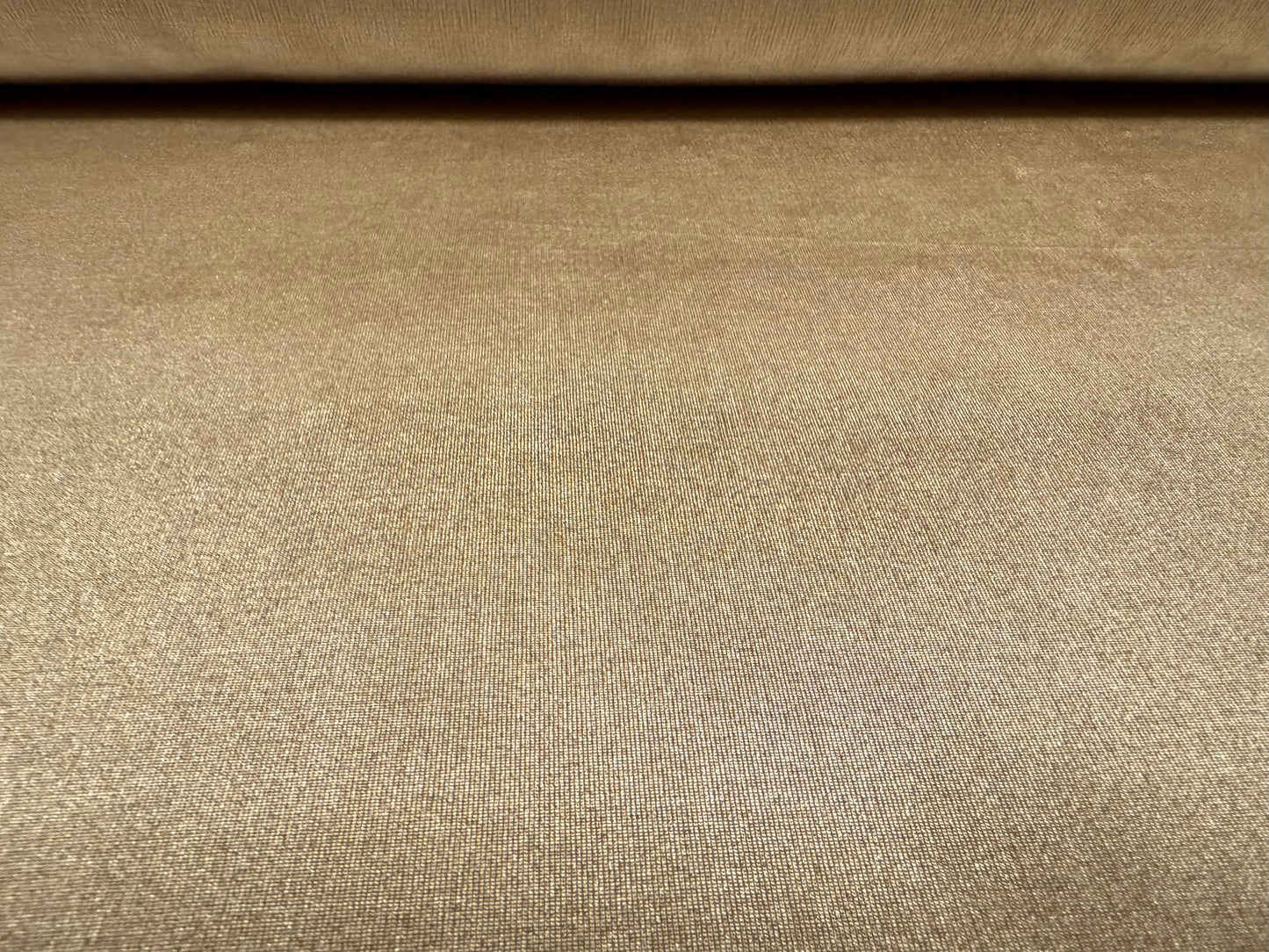 Slinky spandex jersey fabric with metallic finish, per metre - stone