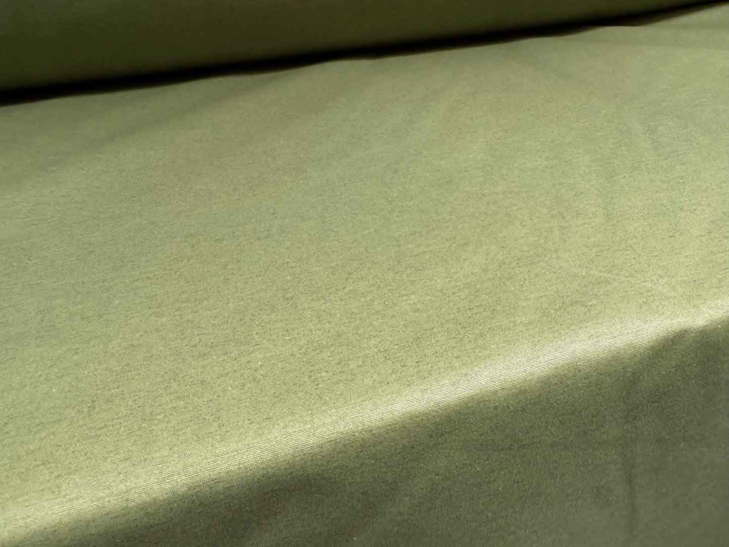 Kelly plain weave chintz style fabric, per metre - sage green