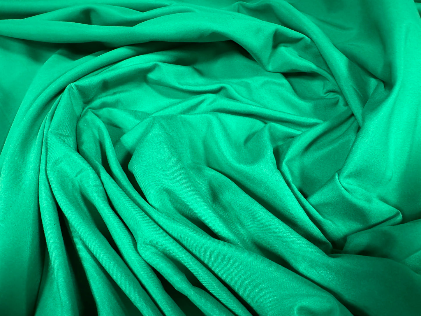 Nylon microfibre plain weave fabric, per metre - emerald green