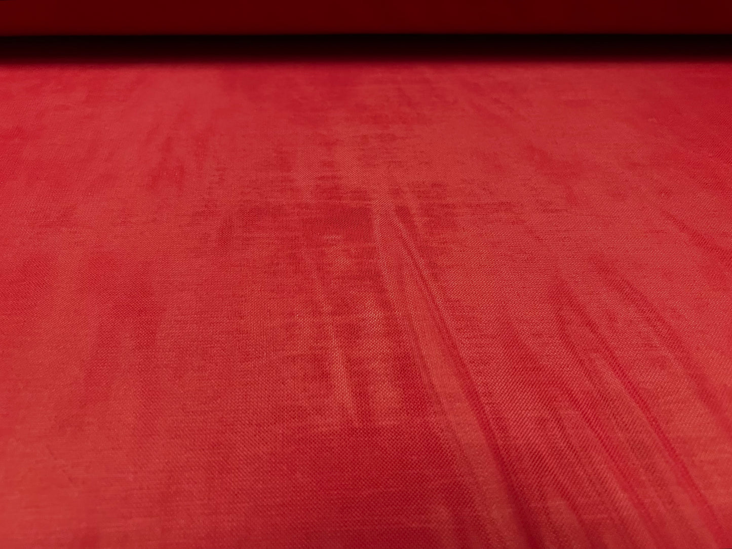 Power mesh net stretch spandex fabric, per metre - plain - carmine red