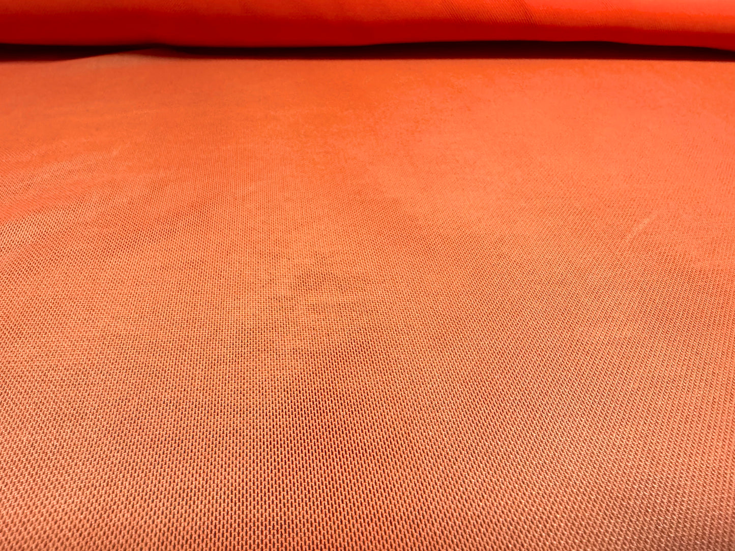 Power mesh net stretch spandex fabric, per metre - plain - coral