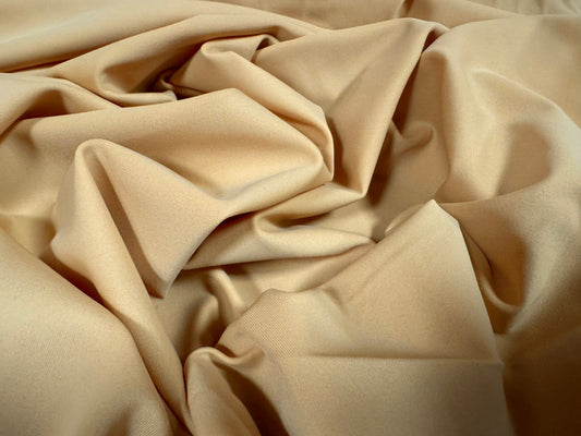 Swimwear stretch spandex jersey fabric, per metre - plain - matte beige